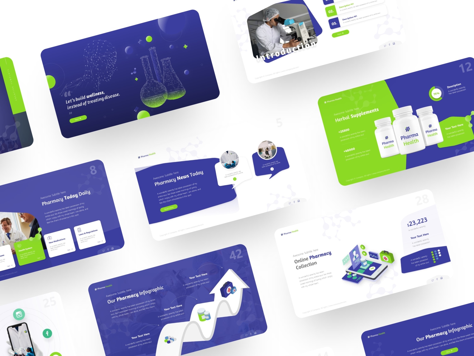 Pharma Health Presentation Template by Nurlaili Dya on Dribbble