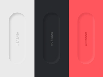 Soft UI Design- Neumorphism Deboss color palette design design trends interaction neumorphism skumorphism ui elements ui ux uidesign uitrend uiux