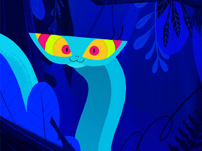 KAA 2d animal animation character character design illustration jungle motion motion graphics pictoplpasma snake