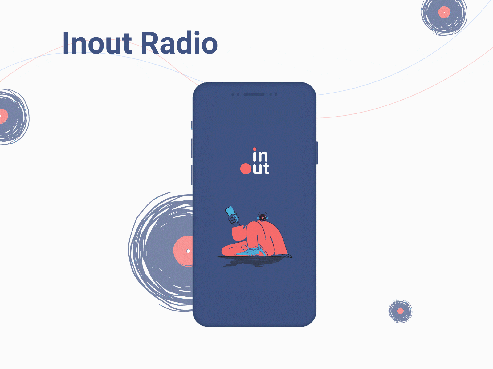InOut Music app addevice android app broadcast broadcast design broadcasting development development company favorite illustration inout ios mobile mobile app mobile app development mobile ui music music app music player players