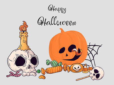 Spooky Halloween android branding design graphic design halloween illustration ios logo mobile app mobile app development motion graphics ui vector