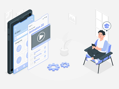 Custom eLearning Development android design elearning elearning development graphic design illustration logo mobile app mobile app development motion graphics ui