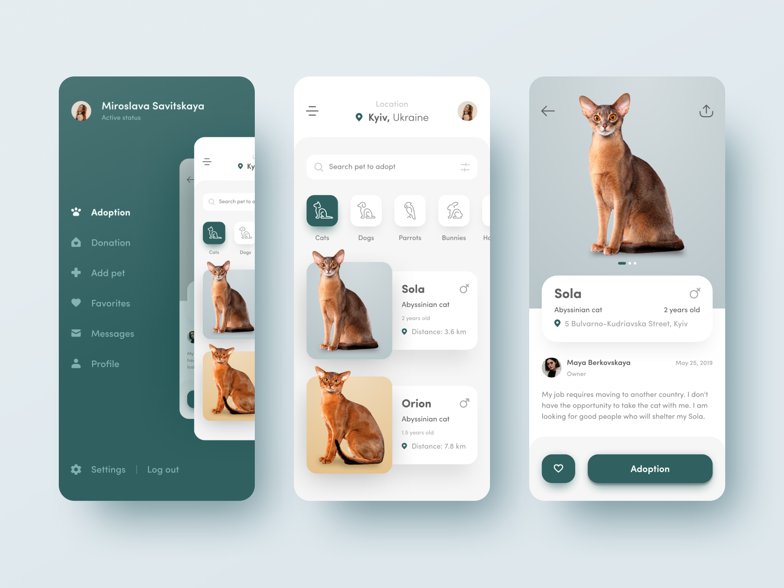 🐈 Pets Adoption App 🐶 by Marina Logunova on Dribbble