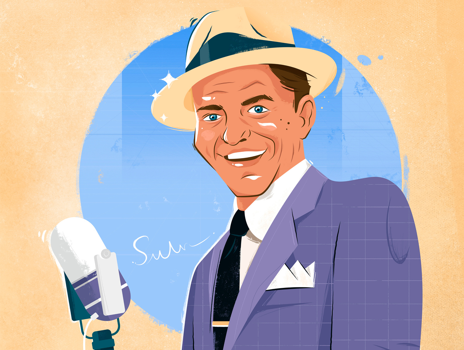 Frank Sinatra by Sofia Iudina on Dribbble