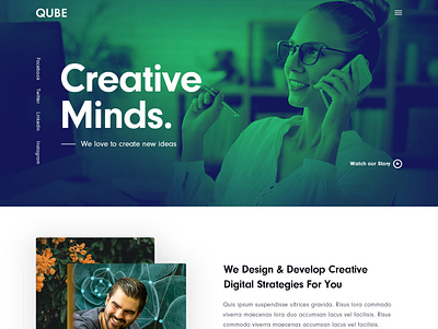 Qube - New Web Design Demo agency corporate creative creative design creative agency creative design creative designer creative designs design gallery graphic design portfolio showcase template template design web design webdesign website wordpress wordpress theme