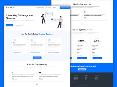 CountOne - Accounting HTML5 Template accountant accounting business css design finance html ui ui design ux design web design web development website