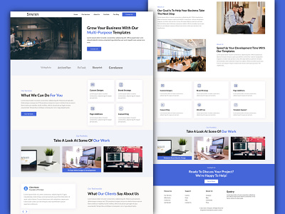 Syntry - Multi Purpose HTML5 Template agency business css css3 design digital agency html html5 service business ui ui design ux ux design web design web development website template