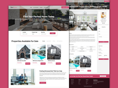 NewHome - Real Estate Website Template business css design housing html real estate real estate agency real estate agent ui ui design ux ux design web design web development website template