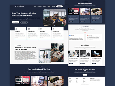 ActionPlan - Multi Purpose Website Template agency business css css3 design digital agency html html template html5 service business ui ui design ux design web design website website template
