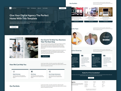 DigitSite - Multi Purpose Website Template agency business css css3 design digital agency html html template html5 service business ui ui design uidesign ux design web design web development website website template