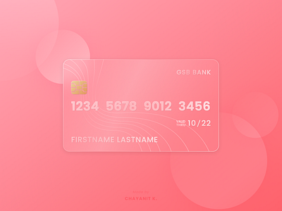 Transparent credit card design