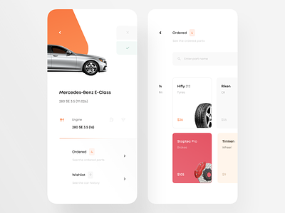 Car App — Choose Car & Orders brakes car directory car parts cars carservice checkout choose choose car engine items ndro order orders parts recent red sandro select tavartkiladze tyre