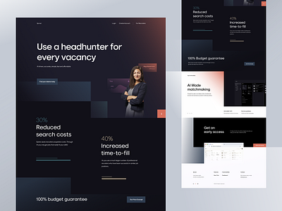 Landing Exploration employee employee management home hr app hr cloud hr landing hr management hr software hrms hrsoftbd illustration landing landing page landingpage muted colors ndro sandro tavartkiladze tbilisi website