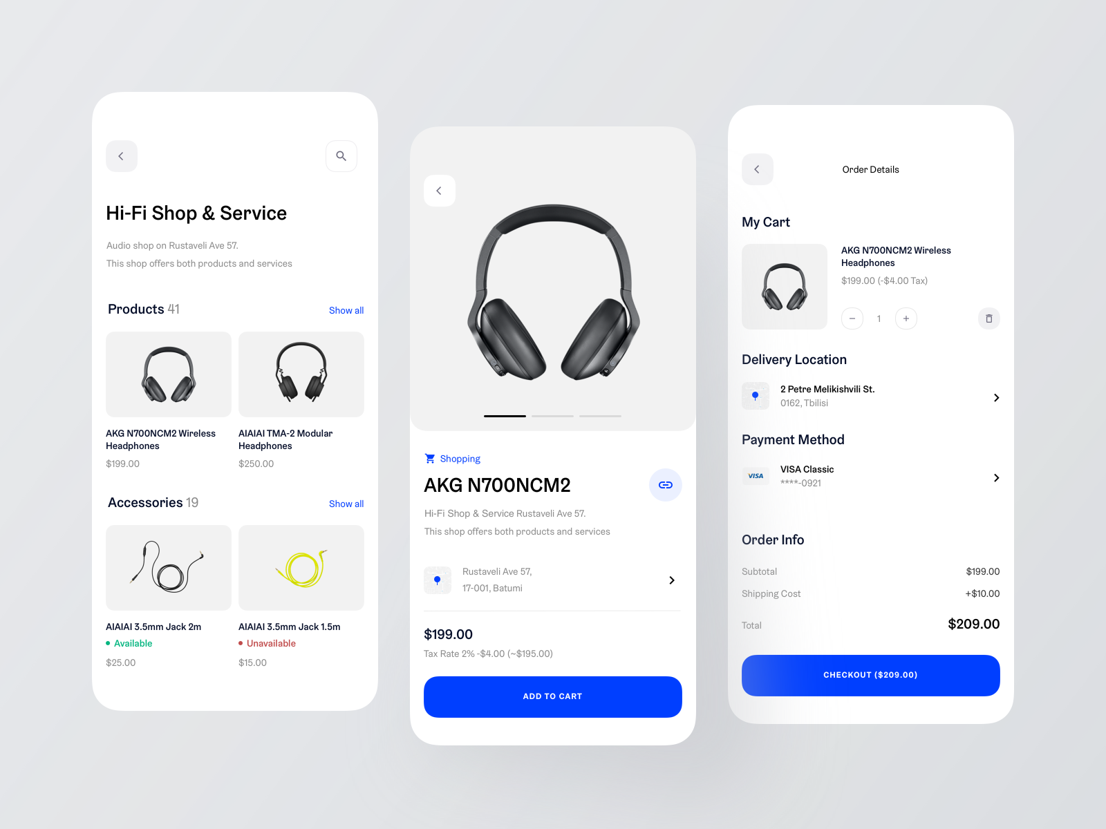 Shopping App by Sandro Tavartkiladze for New Monday on Dribbble