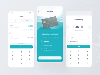Banking App — Buy/sell, Verify Identity, Send Money