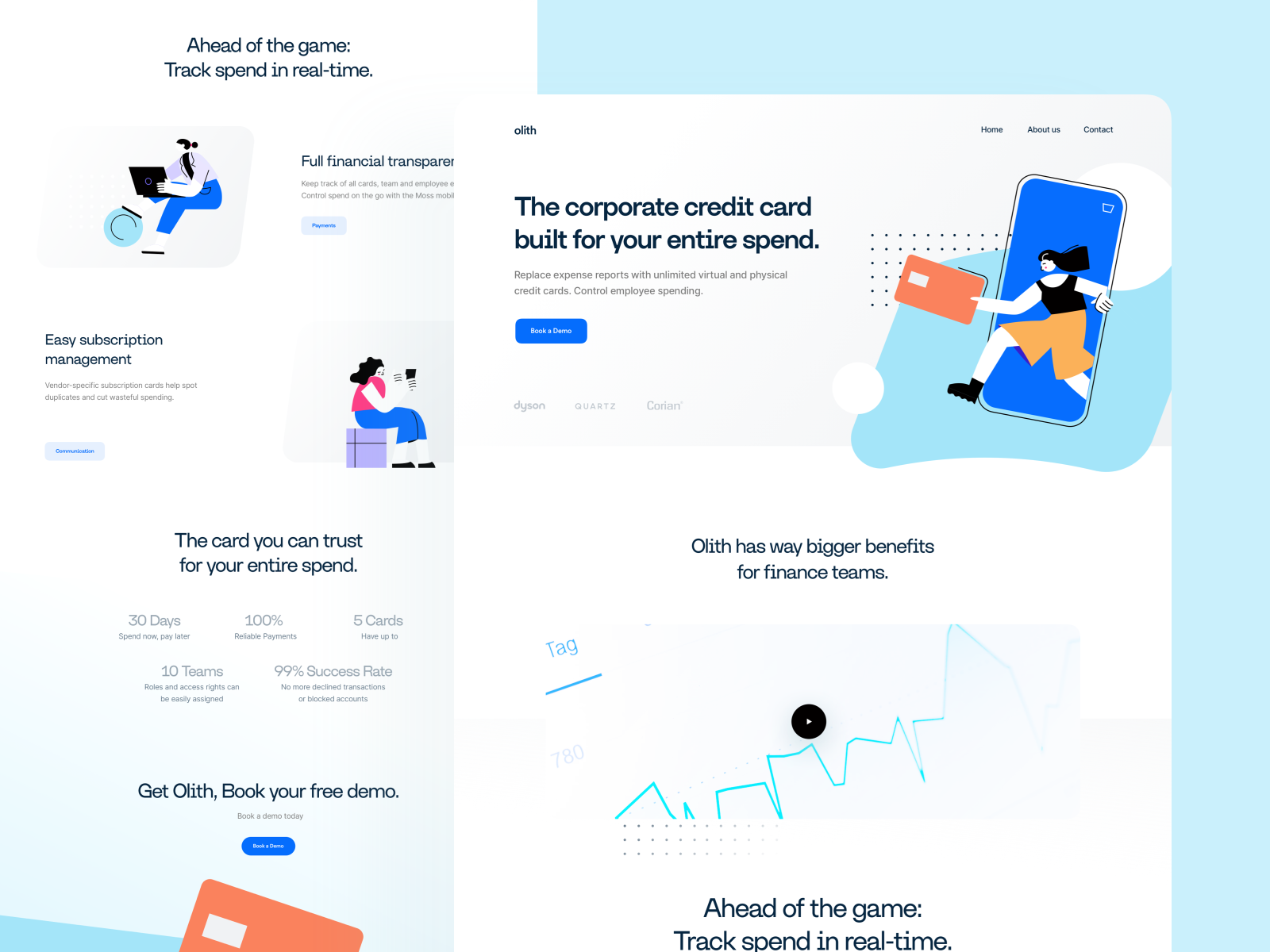 Saas Landing Exploration By Sandro Tavartkiladze For New Monday On Dribbble