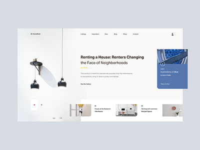 Homefindr — Booking Website Concept art blue booking clean colors design home house interface interior interior architecture minimal sandro tavartkiladze tavdro ui ux web website white whitespace