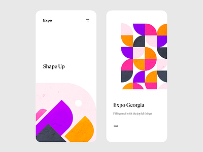 Shape Up. (Colored Version) app application clean colors minimal ndro sandro tavartkiladze tavdro