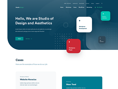 Design Studio — Main Page by Sandro Tavartkiladze for Awsmd on Dribbble