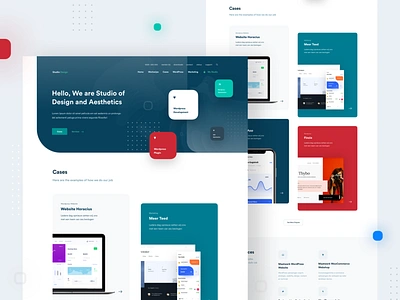 Design Studio — Main Page agency branding clean design design studio illustration logo minimal ndro sandro tavartkiladze studio tavdro vector whitespace