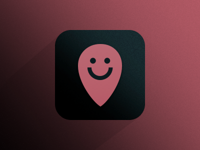 Happy Place Icon (Daily UI Day 5) 005 dailyui happy icon iphone location placepin