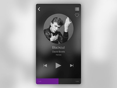 Daily UI #009 - Music Player