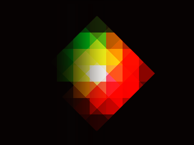 Defraction color light pixelation prism