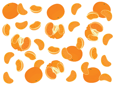 tangerine study food illustration orange study tangerine