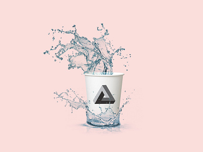 big splash branding cup drink mockup photoshop water