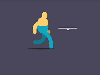 Walk/Run Cycle: My First One 2d after effects animation character chill clean design illustration motion motion graphics sliders walk cycle