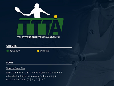 Tennis Academy Logo branding logo logo design logo designs logo idea logo identity logo identity icon logotype tennis logo