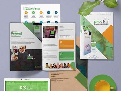 ProOkul - Brochure Design branding brochure brochure design child design kids mockup school app