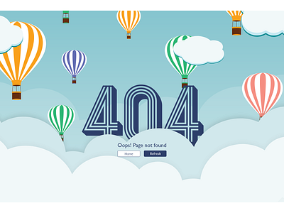 404 Page - Web Design DailyUI #008