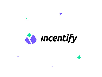 Incentify Logo Design app branding bright colors daily ui design icon illustrator logo logo design modern tech ui ui design ux vector wordmark