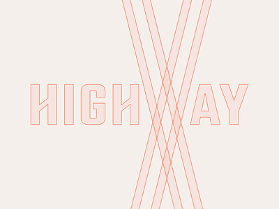 Highway Wordmark Idea brand design branding design illustrator logo startup typography vector visual design wordmark