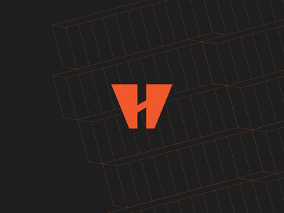 H Logo brand design branding design freight illustrator logo startup tech vector