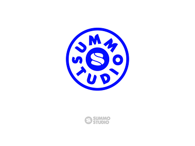 SUMMO blue brand branding bright design illustrator logo shapes thick lines typography vector vectors