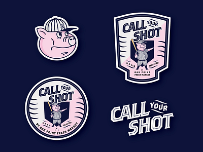 Call Your Shot animals badge design blue brand design branding character design illustrator logo logo design patch design sticker vector