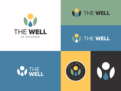 The Well brand design branding geometric design layout logo logo design simple