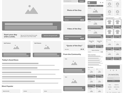 Wireframe Wednesday typography ui ui design ux website website concept website layout wireframe wireframe design wireframe kit wireframe wednesday wireframing work in progress