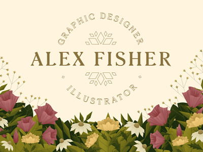 Portfolio Branding animation branding digitalartist floral flower flowers geometric gif illustration nature plants typography
