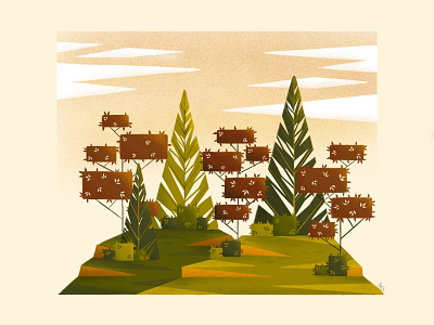 Autumn Vibes autumn design digitalart digitalartist fall forest illustraor illustration procreate procreateapp