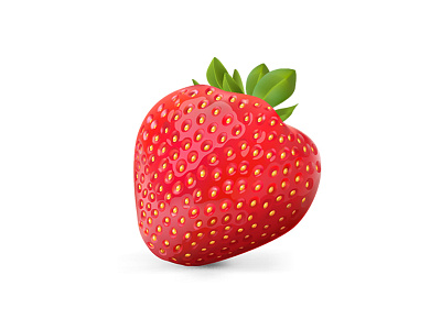 Strawberry mesh strawberry vector