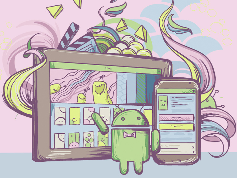 Android illustration by Toloknova Ksenia on Dribbble