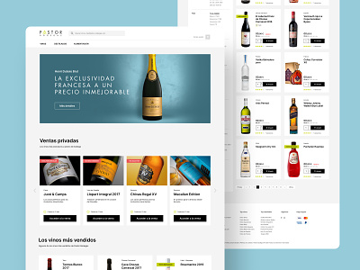 Pastor Bodegas design ecommerce figma online store spirits ui web design website wine wine store wines