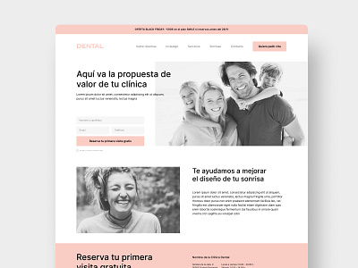 Dental clinic homepage concept design figma graphic design home visual design web design website