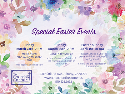 Church Easter Promo easter flier graphic design print design