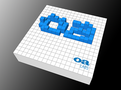 Oa Cube 3d graphic design sketchup