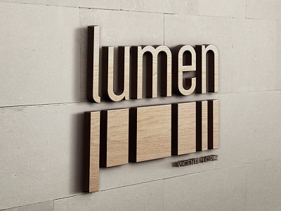 Logo - LUMEN Vicente Lopez 3d brand brand identity building logo design logo logo design