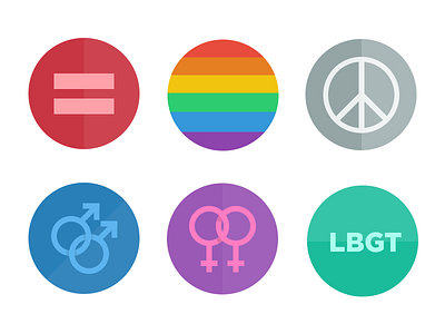 Love equality flat gay icon marriage rights ui
